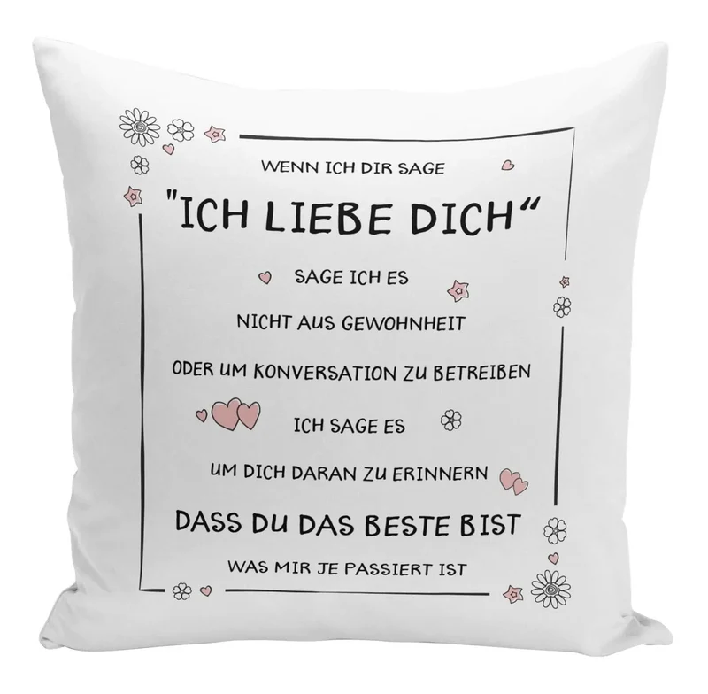 Kissen - Ich liebe Dich, Du bist das Beste