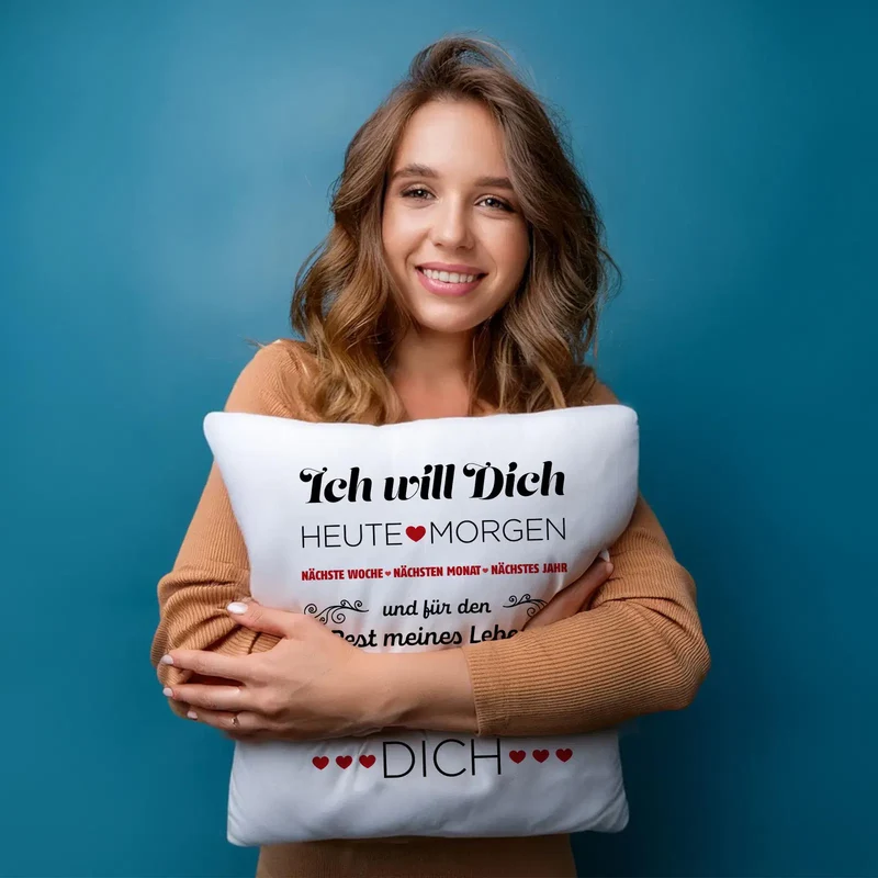 Kissen - Ich will Dich, Ich liebe Dich