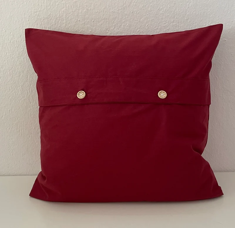 Landhausstil Kissenhülle, Kissenbezug, rot/weiß kariertes Dekokissen