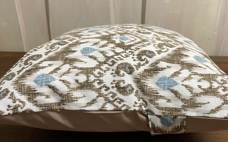 Landhausstil Kissenhülle * Kissenbezug * Dekokissen, hellblau/grau