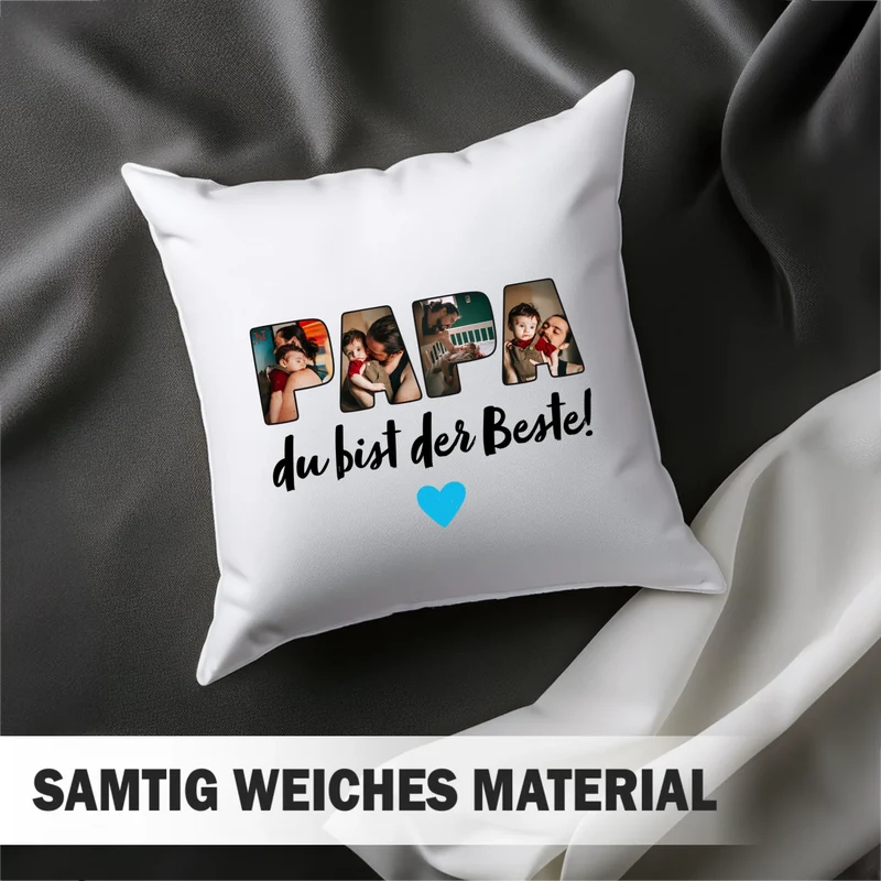Fotokissen - Papa du bist der Beste