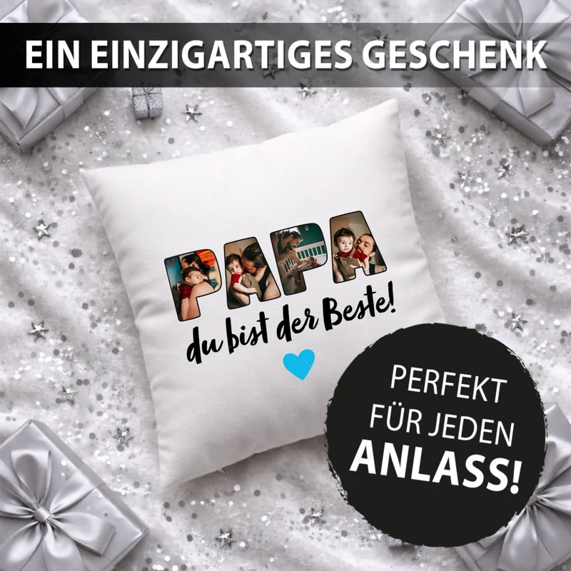 Fotokissen - Papa du bist der Beste