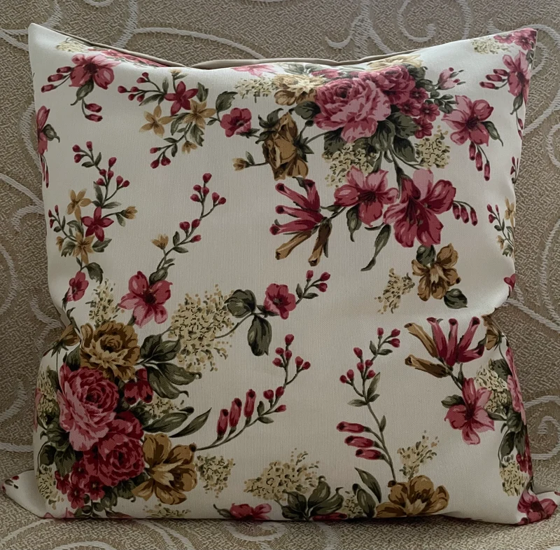 Landhausstil Kissenhülle * Kissenbezug * Dekokissen * Blumen