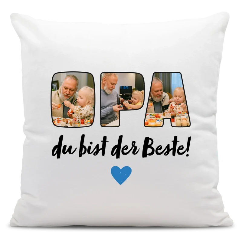 Fotokissen - Opa du bist der Beste