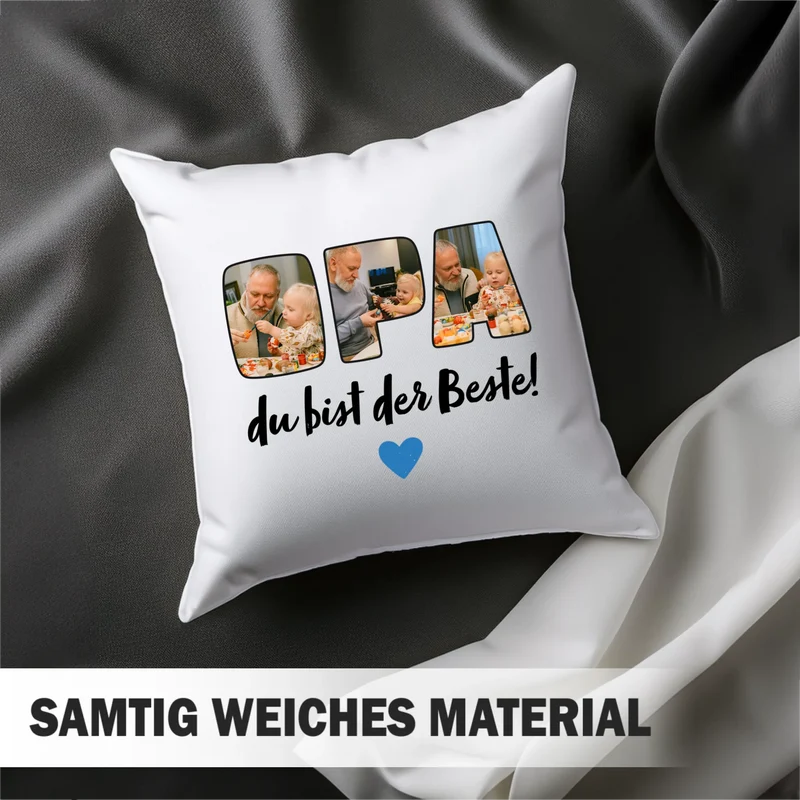 Fotokissen - Opa du bist der Beste