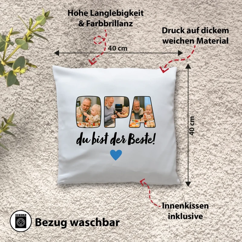 Fotokissen - Opa du bist der Beste