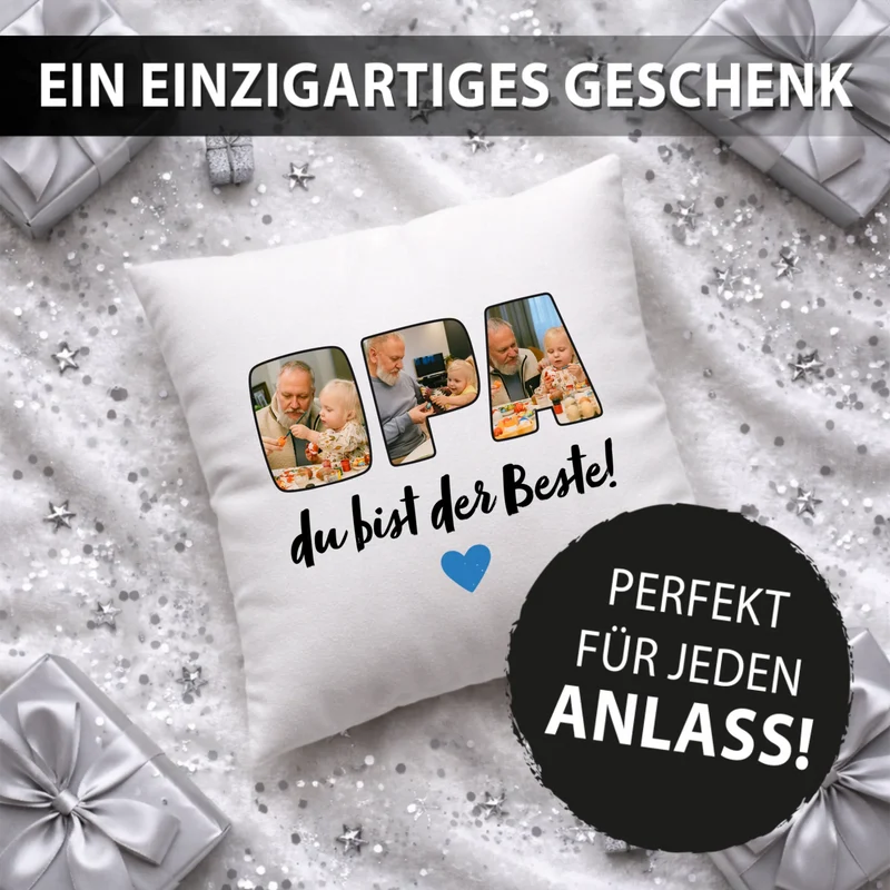 Fotokissen - Opa du bist der Beste
