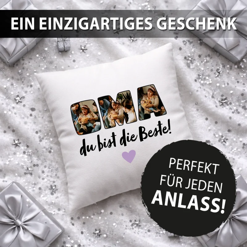 Fotokissen - Oma du bist die Beste