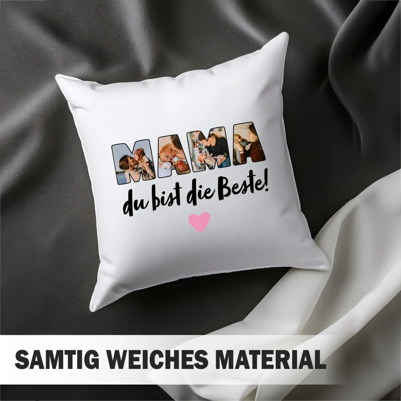Fotokissen - Mama du bist die Beste