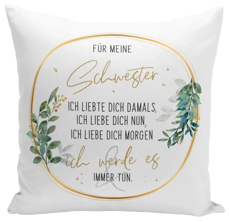 Kissen - Für meine Schwester - Ich liebe dich