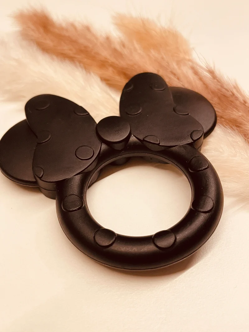 Silikonring Maus schwarz