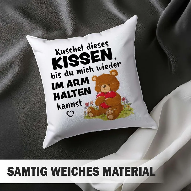 Kuschelkissen mit Spruch – Liebeskissen für Fernbeziehung