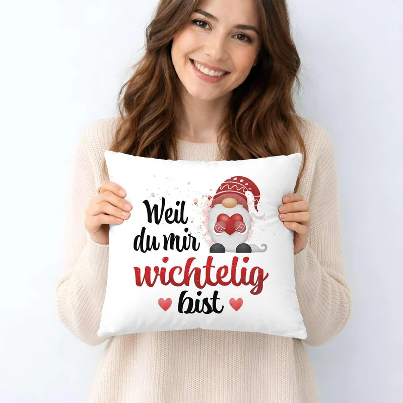 Kissen - Weil du mir wichtelig bist