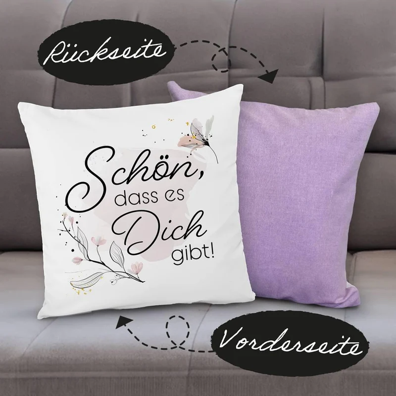 Kissen Premium - Schön, dass es Dich gibt!