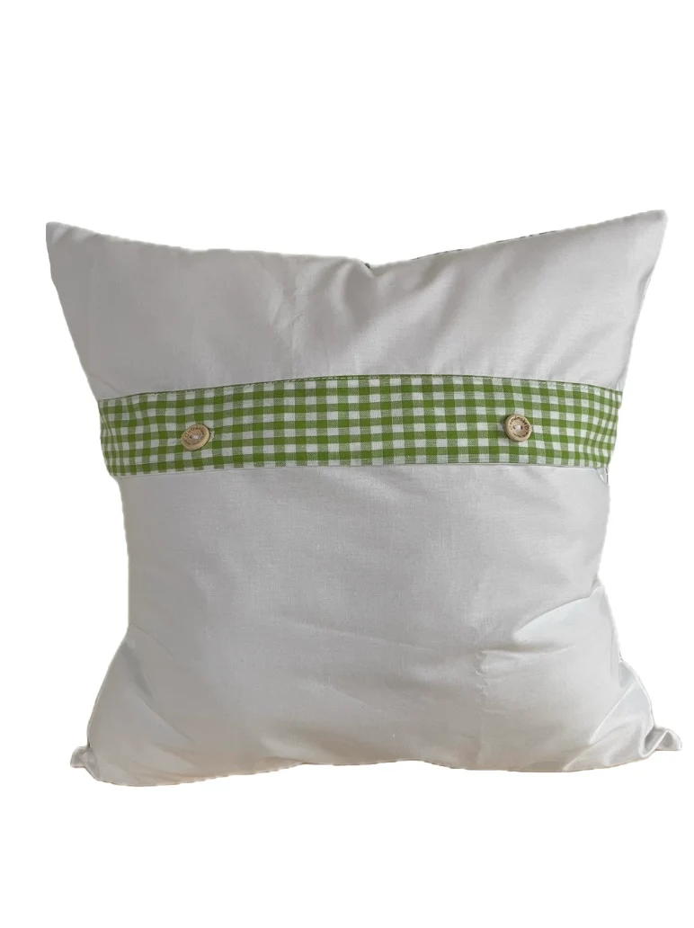 Weihnachtliche Kissenhülle * Landhausstil Kissenbezug * Dekokissen *grau/weiß