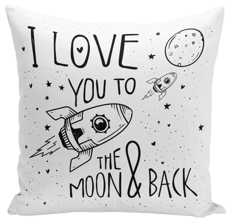 Kissen - I love you to the moon & back