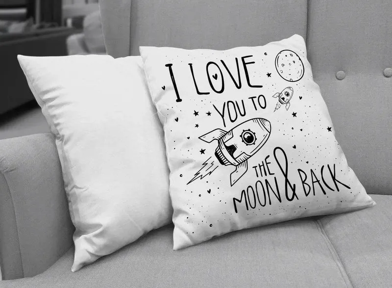 Kissen - I love you to the moon & back