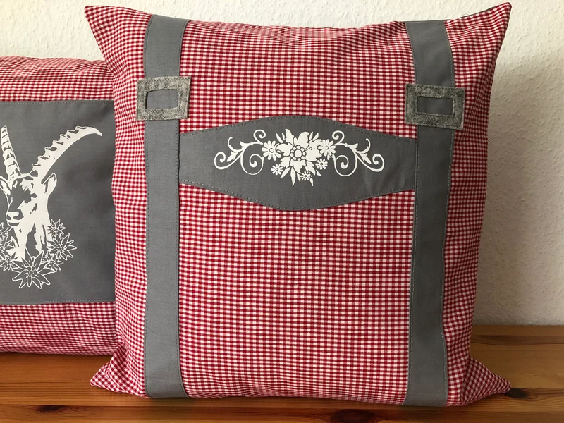 1x Landhausstil Kissenhülle * Kissenbezug * Bauernstube Dekokissen * Bayern *