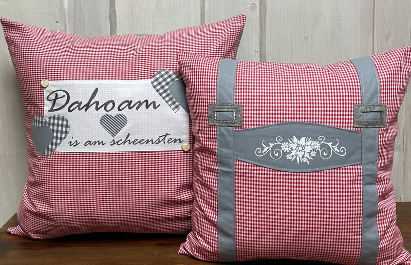 1x Landhausstil Kissenhülle * Kissenbezug * Bauernstube Dekokissen * Bayern *