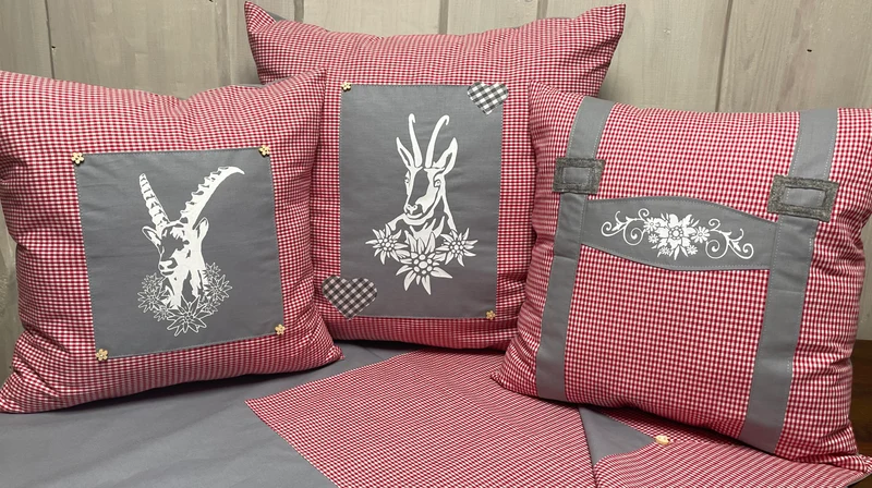 1x Landhausstil Kissenhülle * Kissenbezug * Bauernstube Dekokissen * Bayern *