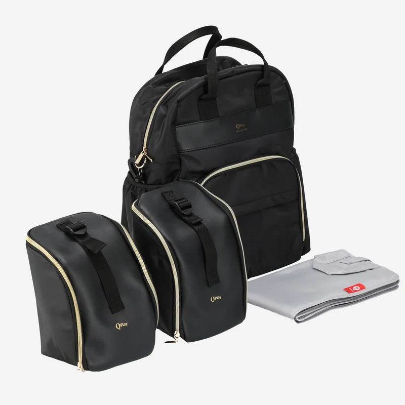 Qplay Luiertas Set Zwart