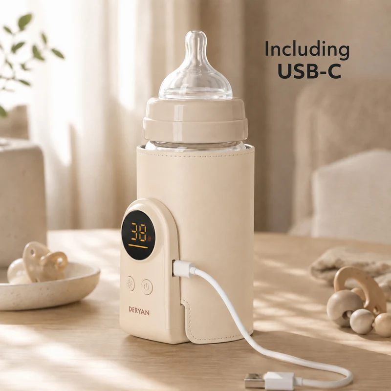 Draagbare Sleeve Flessenwarmer - Cream