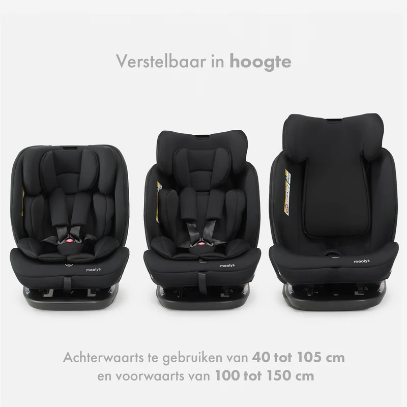 Bella i-Size Autostoel - Geschikt vanaf 40 tot 150 cm - Achterwaarts & Voorwaarts - Te bevestigen met gordel
