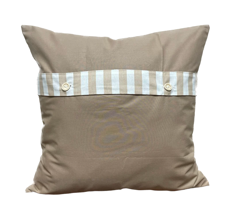 Maritime Kissenhülle, Landhausstil Kissenbezug * Leuchtturm* blau/weiß/beige