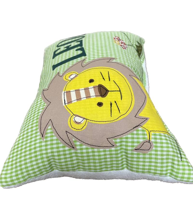 Namenskissen, Kuschelkissen, Kissen Geburt, Kinderkissen, Löwe 20x30cm.