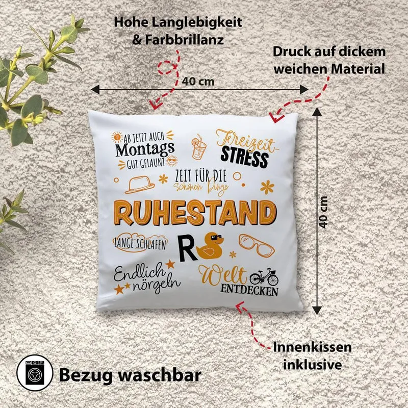 Kissen - Ruhestand - Rente