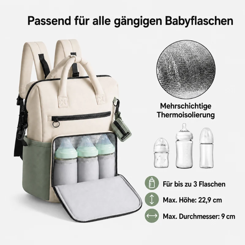 Wickelrucksack & Wickeltasche 25 L