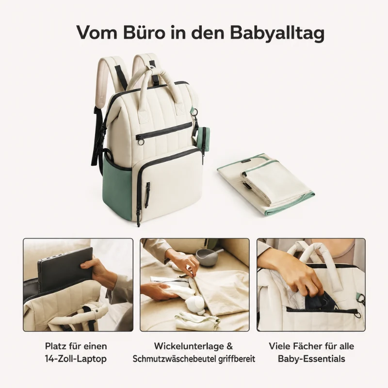 Wickelrucksack & Wickeltasche 25 L