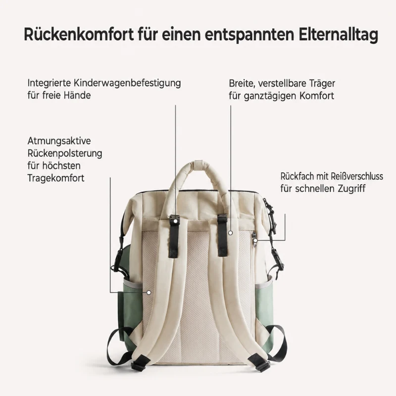 Wickelrucksack & Wickeltasche 25 L