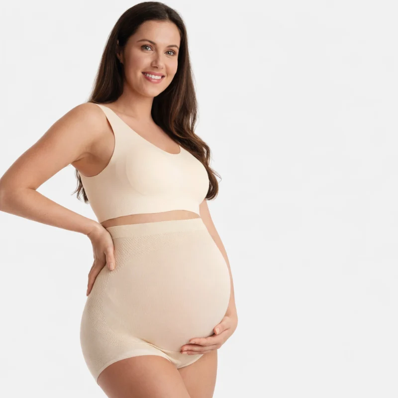 Nahtloser High-Waist-Schwangerschafts-Slip