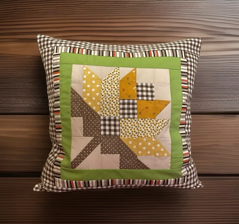 Patchwork Kissenhülle, Landhausstil Kissenbezug 40x40cm