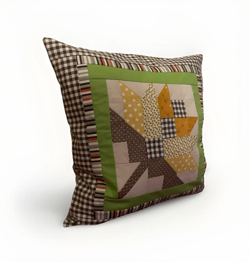 Patchwork Kissenhülle, Landhausstil Kissenbezug 40x40cm