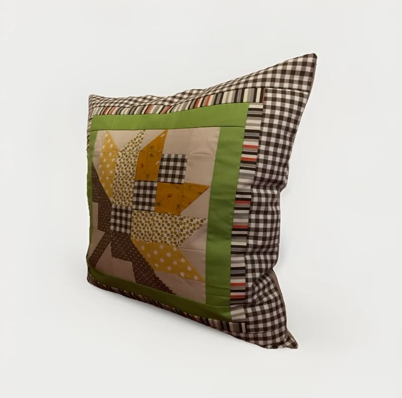 Patchwork Kissenhülle, Landhausstil Kissenbezug 40x40cm