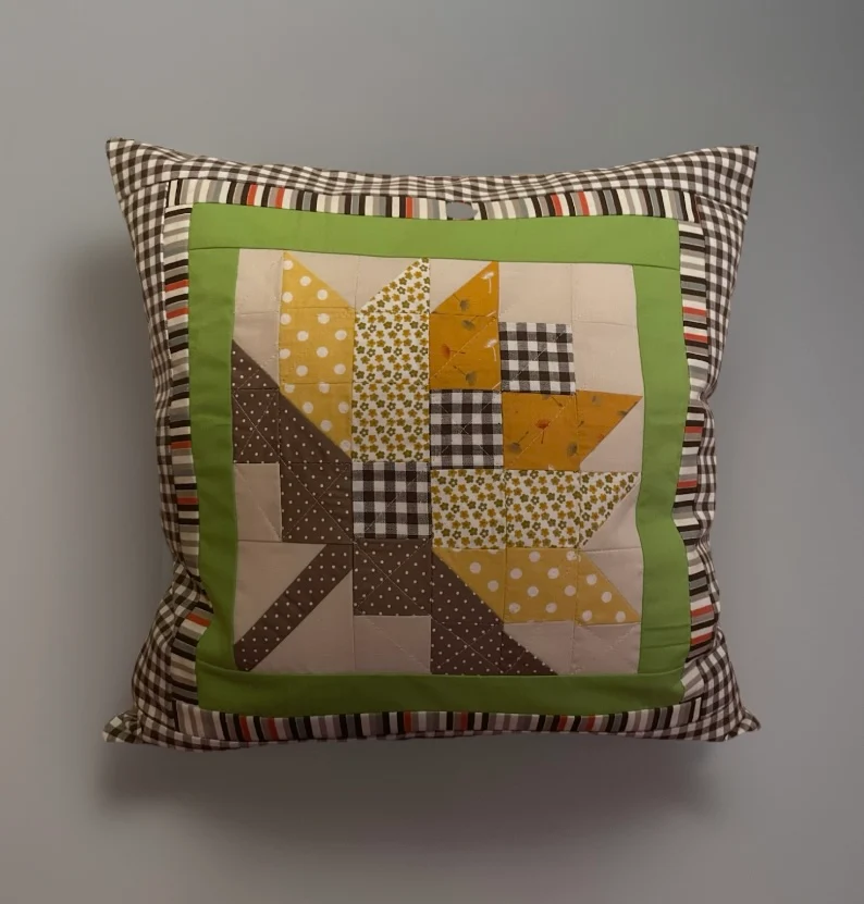 Patchwork Kissenhülle, Landhausstil Kissenbezug 40x40cm