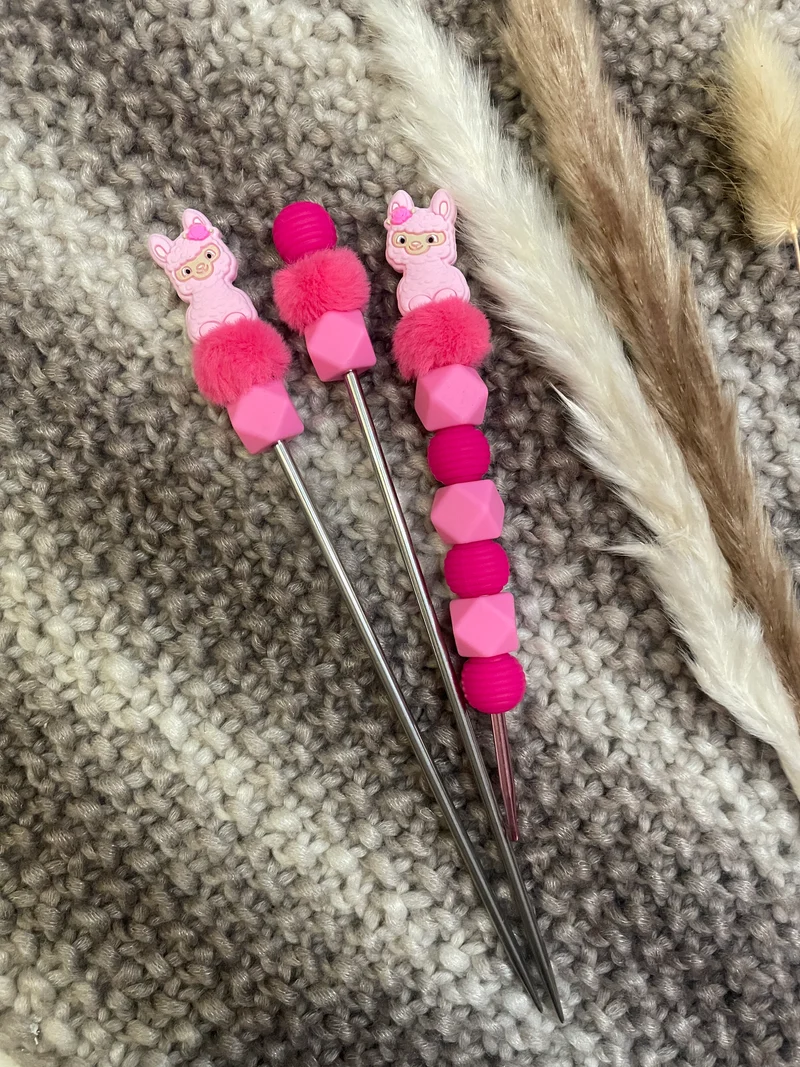 Häkelnadel Alpaka Amigurumisticks pink rosa Set