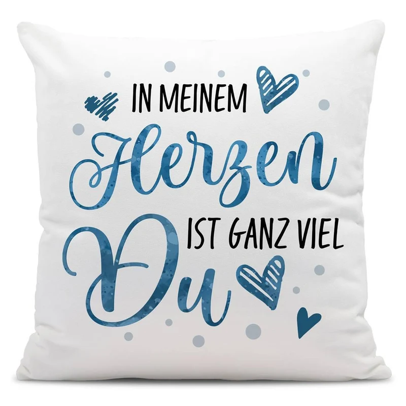Kissen - In meinem Herzen ist ganz viel Du