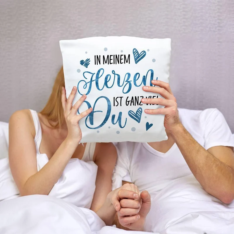 Kissen - In meinem Herzen ist ganz viel Du