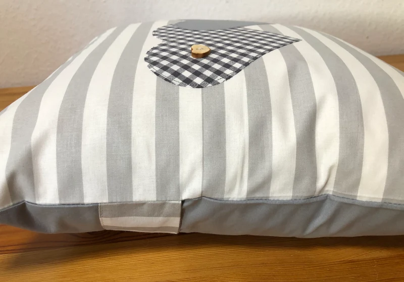 Landhausstil Kissenhülle * Kissenbezug * Dekokissen * Herzen *