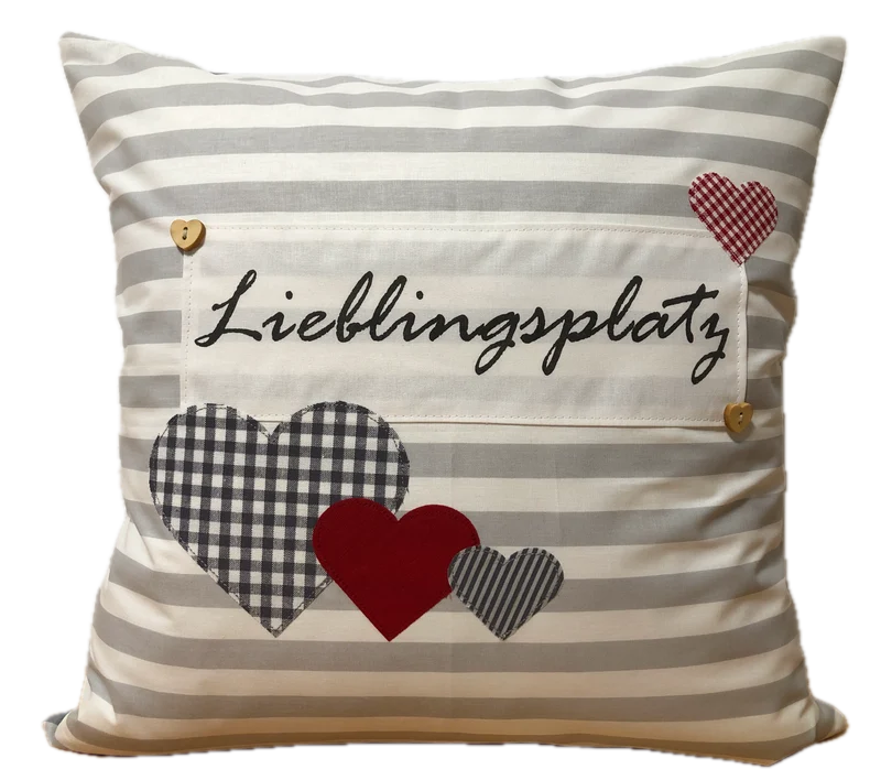 Landhausstil Kissenhülle * Kissenbezug * Dekokissen * Lieblingsplatz *