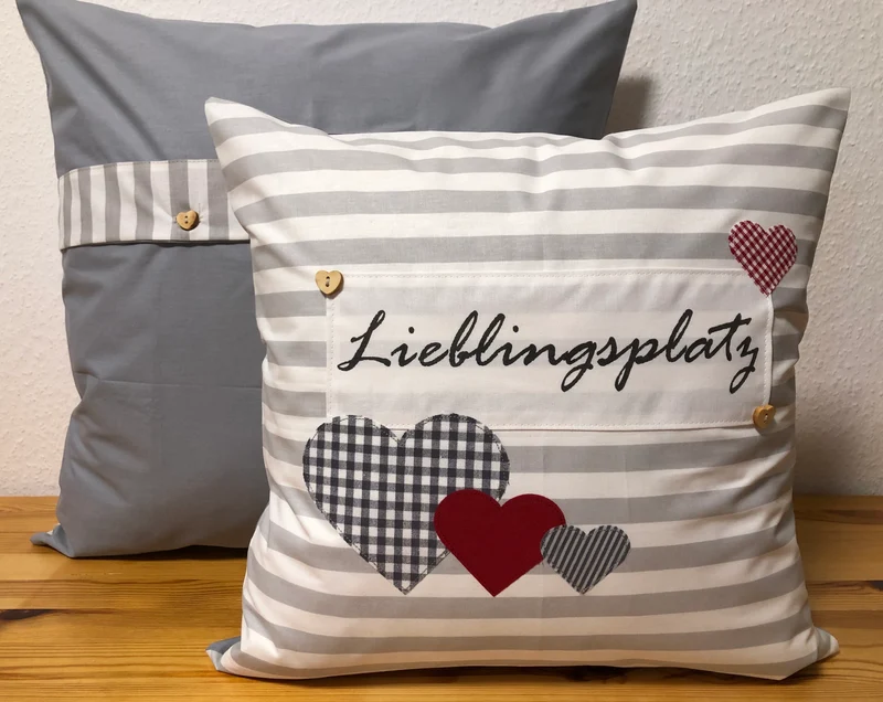 Landhausstil Kissenhülle * Kissenbezug * Dekokissen * Lieblingsplatz *