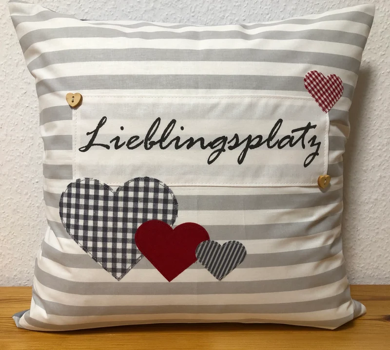 Landhausstil Kissenhülle * Kissenbezug * Dekokissen * Lieblingsplatz *