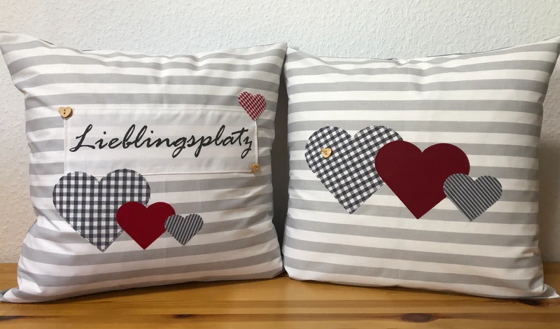 Landhausstil Kissenhülle * Kissenbezug * Dekokissen * Lieblingsplatz *