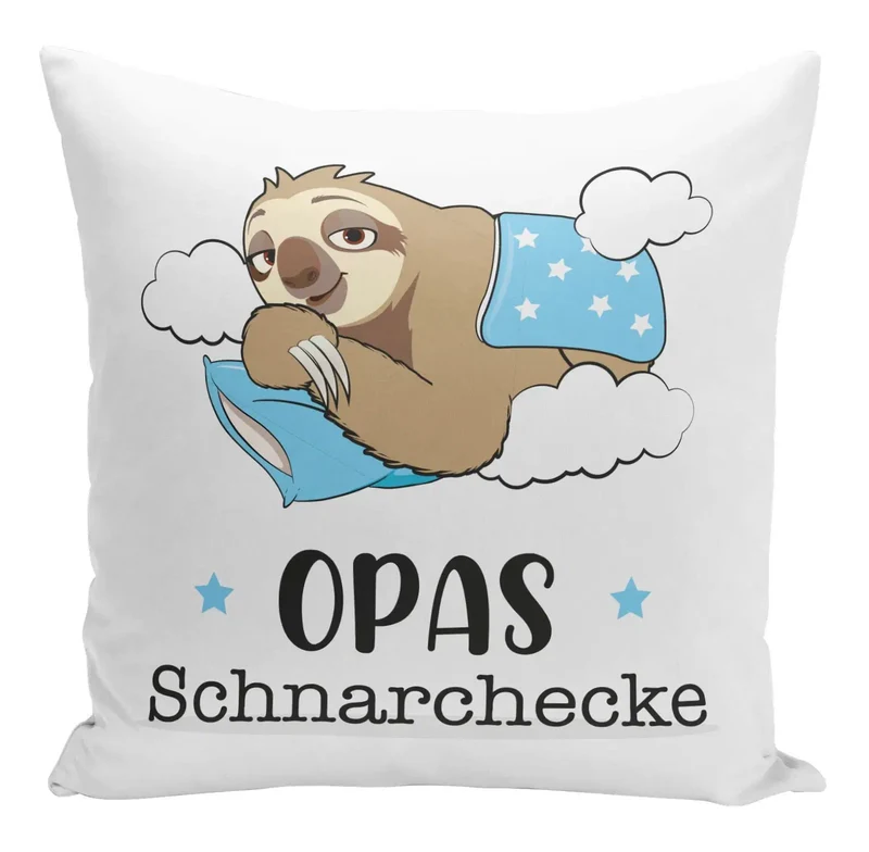 Faultier Kissen - Opas Schnarchecke V2