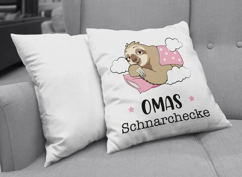 Kissen - Faultier Omas Schnarchecke V2