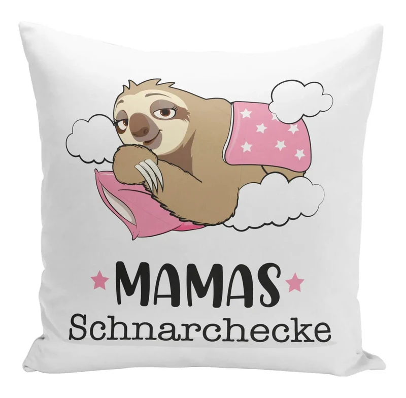 Kissen - Faultier Mamas Schnarchecke V2
