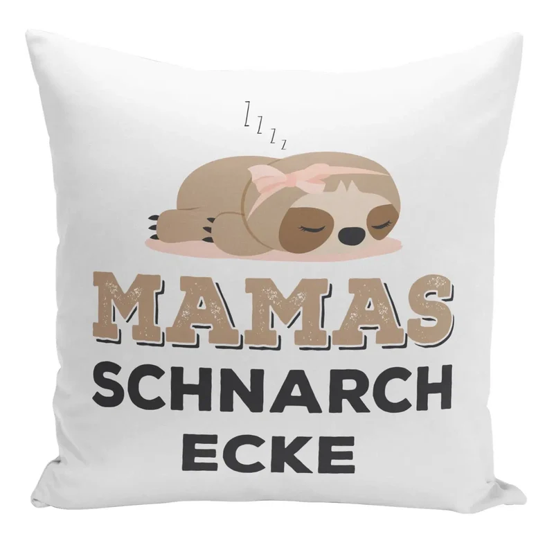 Kissen - Faultier Mamas Schnarchecke